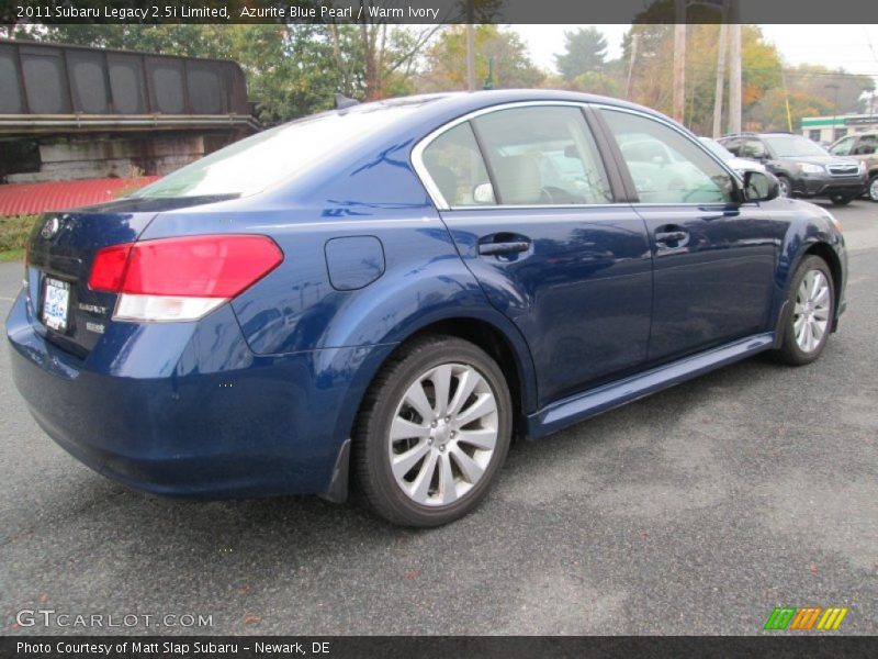 Azurite Blue Pearl / Warm Ivory 2011 Subaru Legacy 2.5i Limited