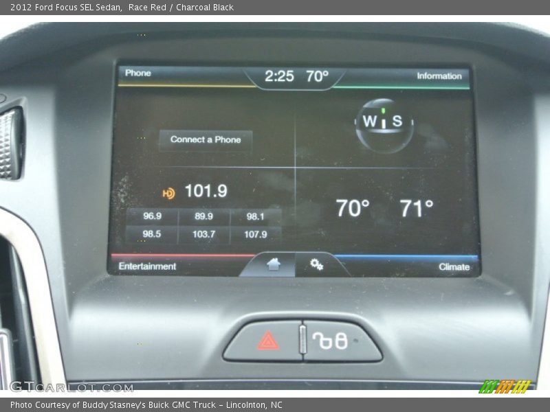 Race Red / Charcoal Black 2012 Ford Focus SEL Sedan