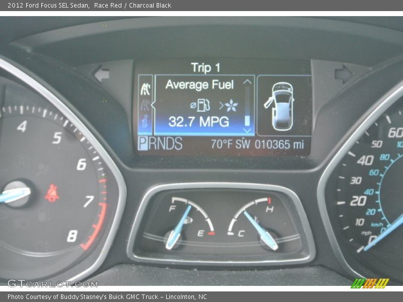 Race Red / Charcoal Black 2012 Ford Focus SEL Sedan