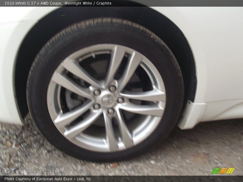Moonlight White / Graphite 2010 Infiniti G 37 x AWD Coupe
