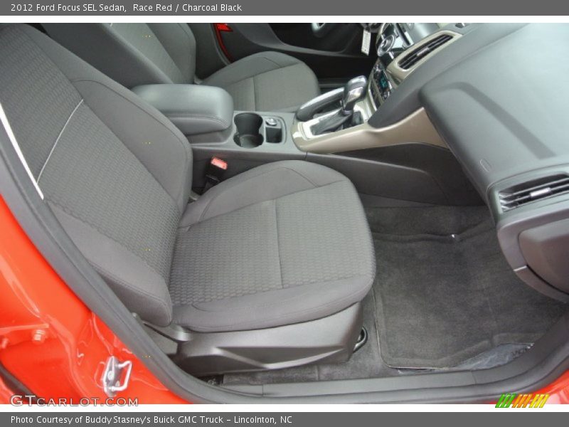 Race Red / Charcoal Black 2012 Ford Focus SEL Sedan