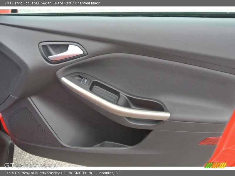 Race Red / Charcoal Black 2012 Ford Focus SEL Sedan