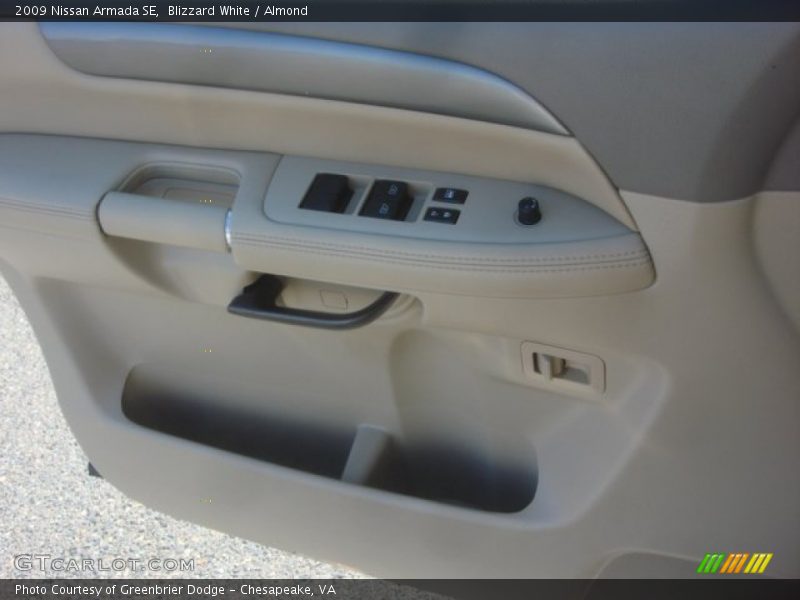 Blizzard White / Almond 2009 Nissan Armada SE
