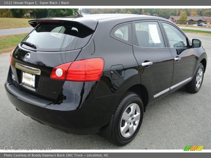 Super Black / Black 2012 Nissan Rogue S