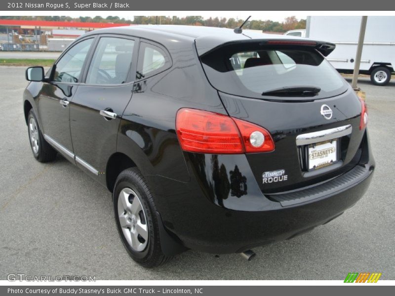 Super Black / Black 2012 Nissan Rogue S