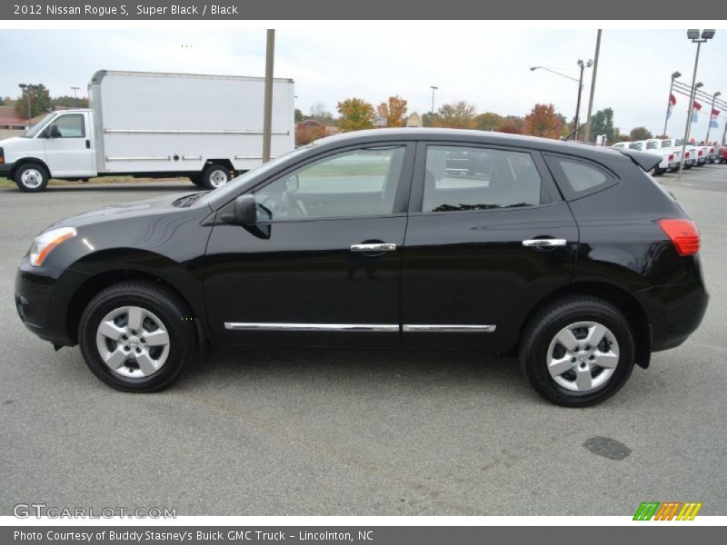 Super Black / Black 2012 Nissan Rogue S