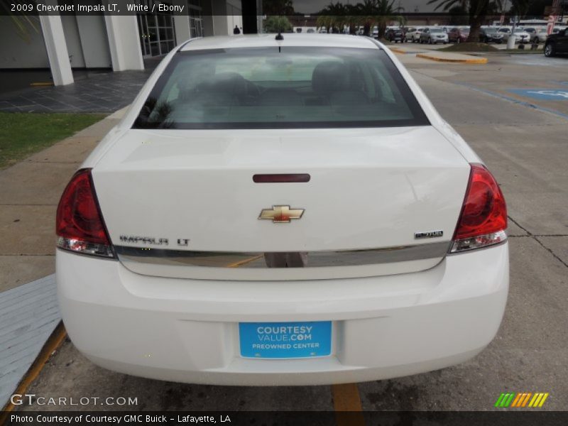 White / Ebony 2009 Chevrolet Impala LT