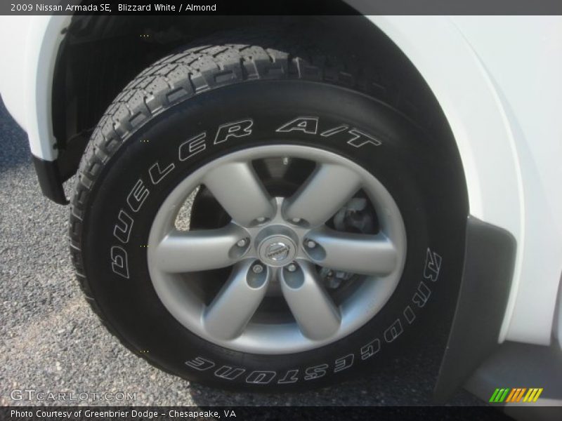 Blizzard White / Almond 2009 Nissan Armada SE