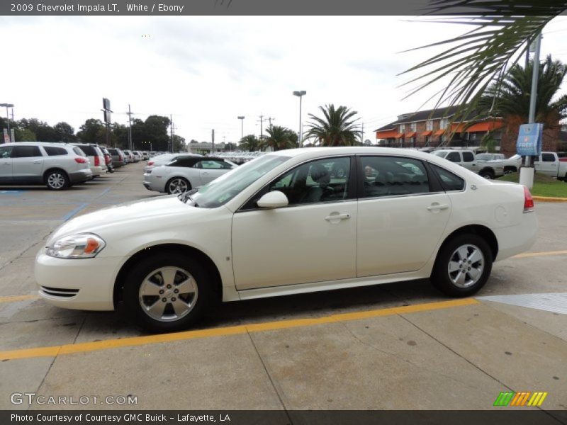 White / Ebony 2009 Chevrolet Impala LT