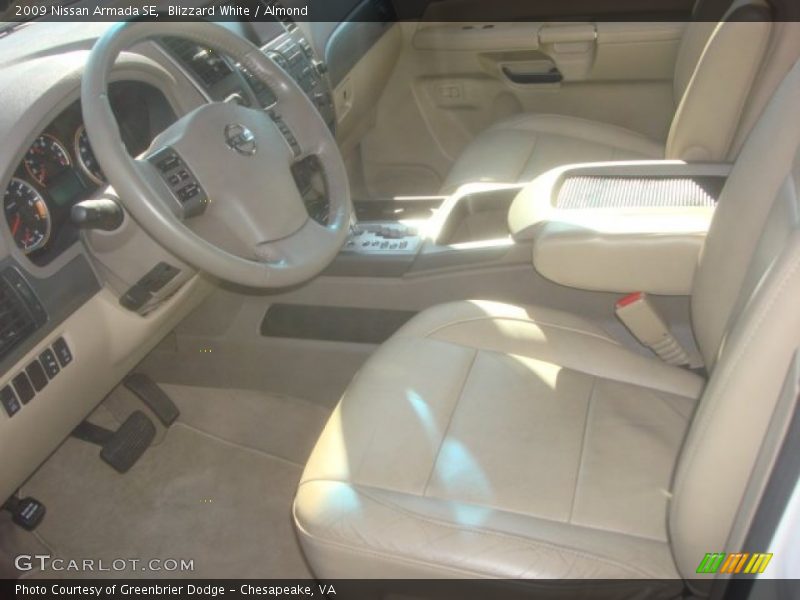 Blizzard White / Almond 2009 Nissan Armada SE