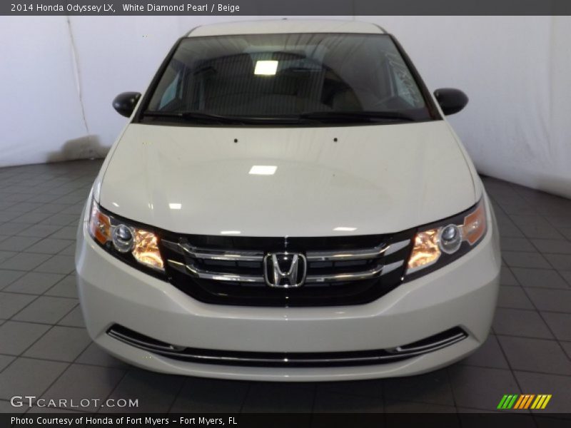 White Diamond Pearl / Beige 2014 Honda Odyssey LX