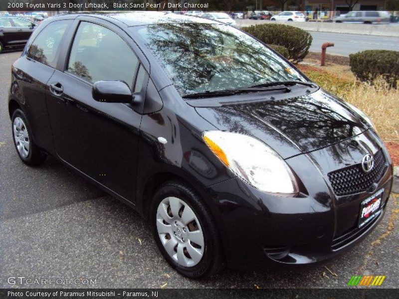 Black Sand Pearl / Dark Charcoal 2008 Toyota Yaris 3 Door Liftback