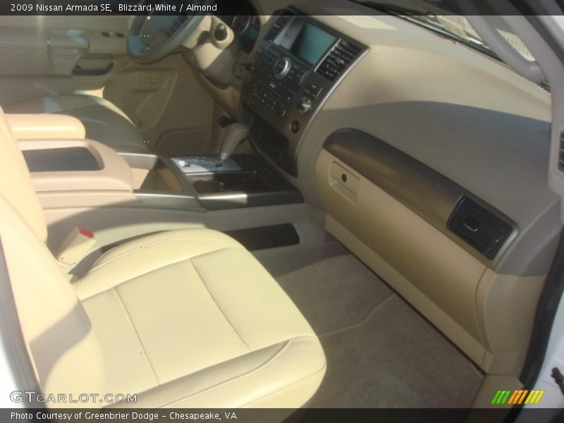 Blizzard White / Almond 2009 Nissan Armada SE