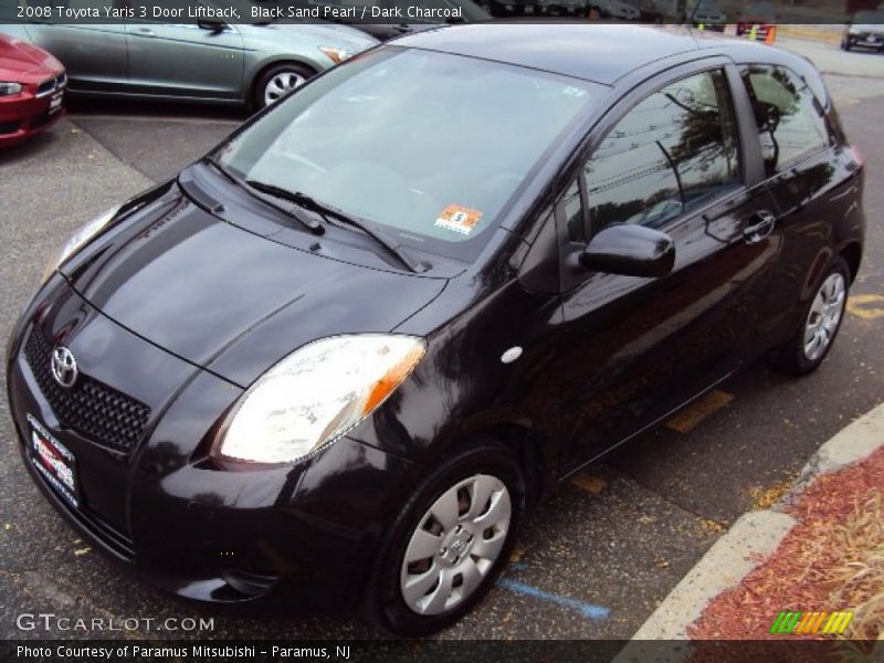 Black Sand Pearl / Dark Charcoal 2008 Toyota Yaris 3 Door Liftback
