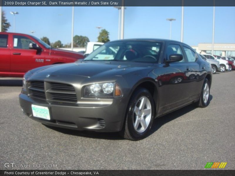 Dark Titanium Metallic / Dark Slate Gray 2009 Dodge Charger SE
