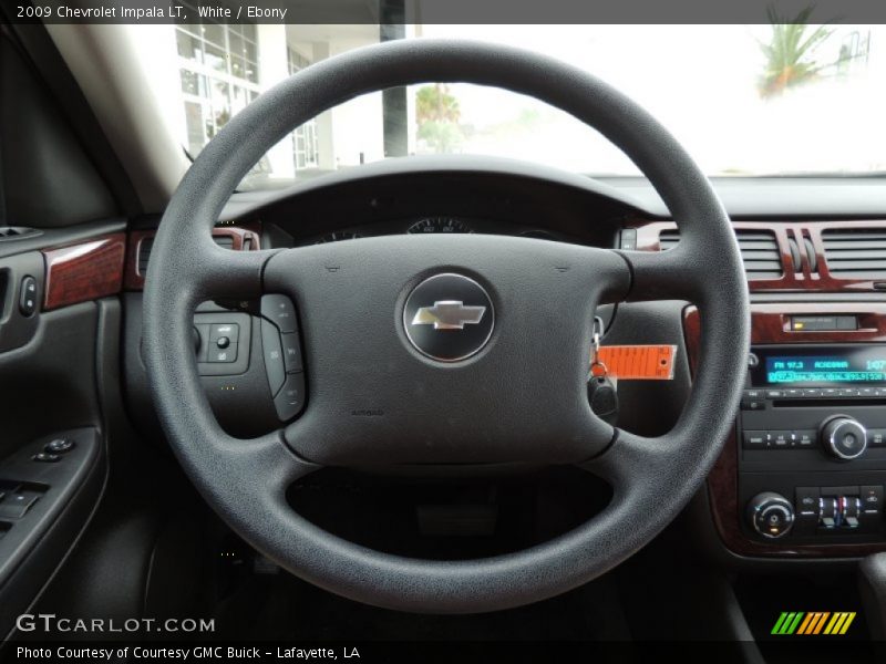White / Ebony 2009 Chevrolet Impala LT