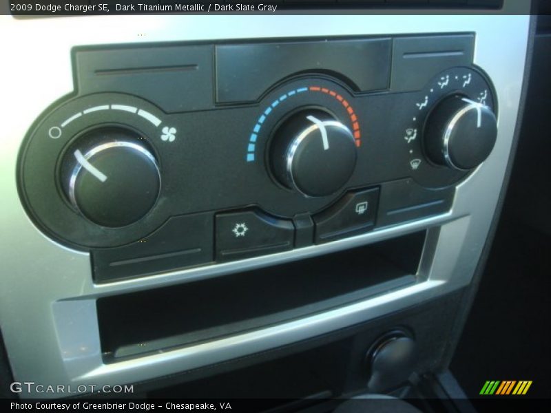 Dark Titanium Metallic / Dark Slate Gray 2009 Dodge Charger SE