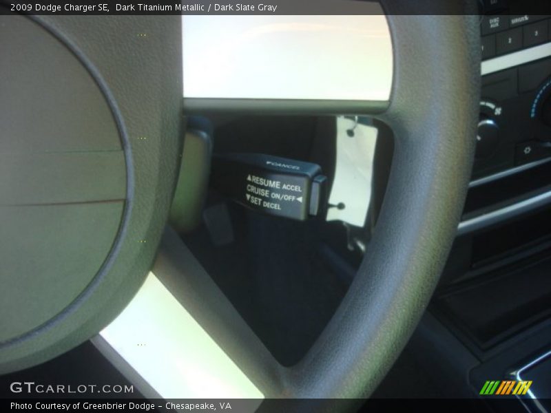 Dark Titanium Metallic / Dark Slate Gray 2009 Dodge Charger SE