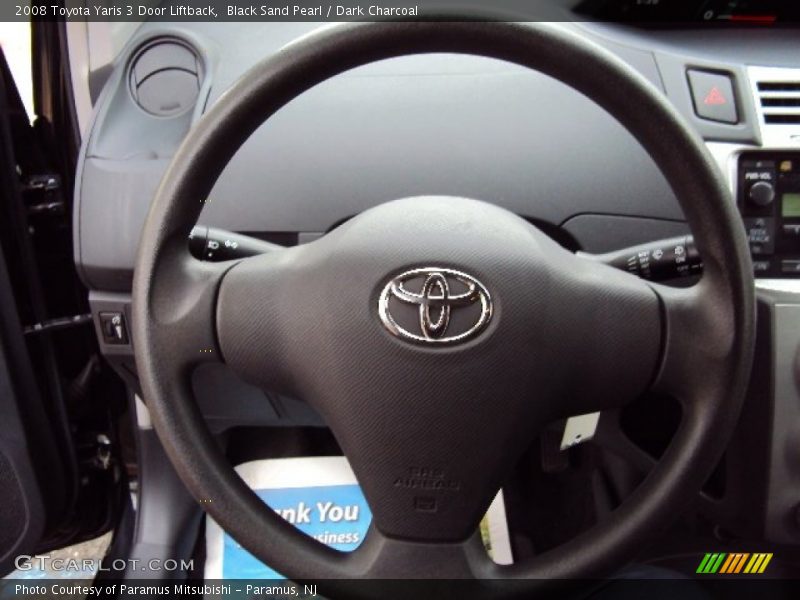 Black Sand Pearl / Dark Charcoal 2008 Toyota Yaris 3 Door Liftback