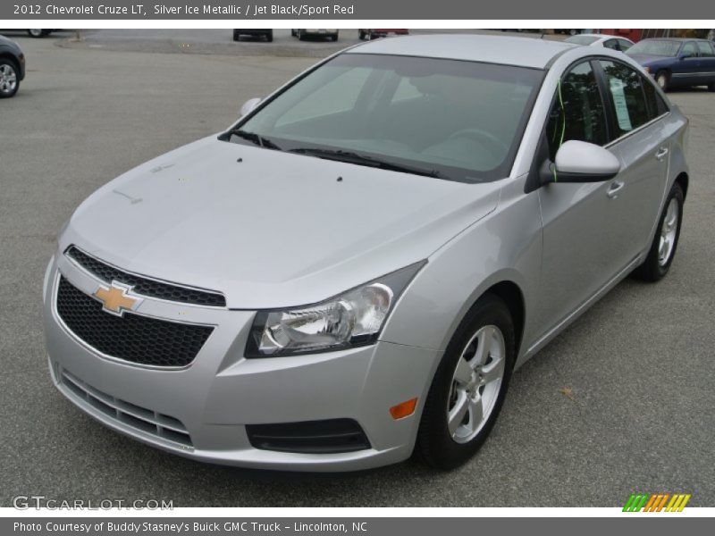 Silver Ice Metallic / Jet Black/Sport Red 2012 Chevrolet Cruze LT