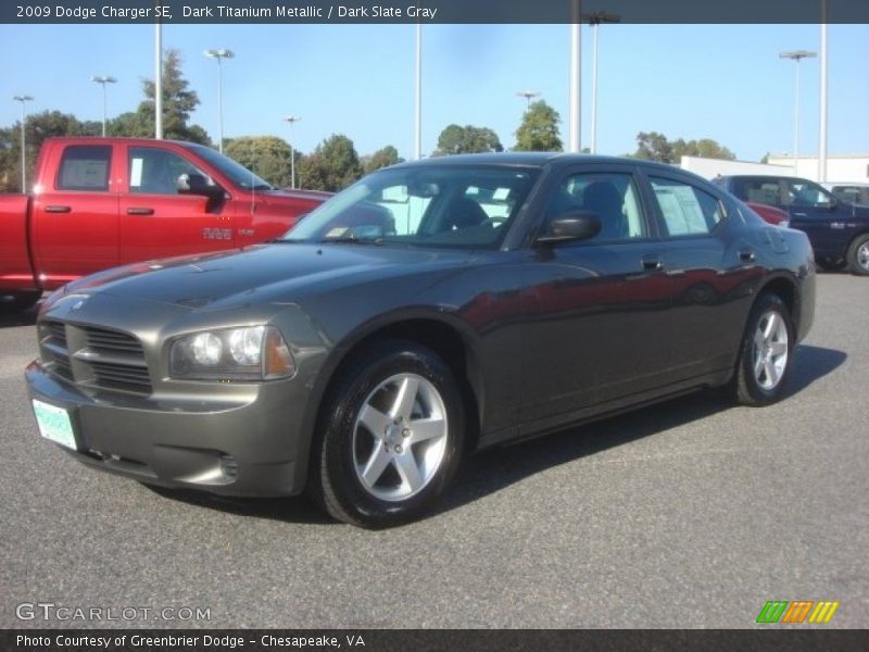 Dark Titanium Metallic / Dark Slate Gray 2009 Dodge Charger SE