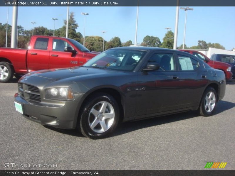 Dark Titanium Metallic / Dark Slate Gray 2009 Dodge Charger SE