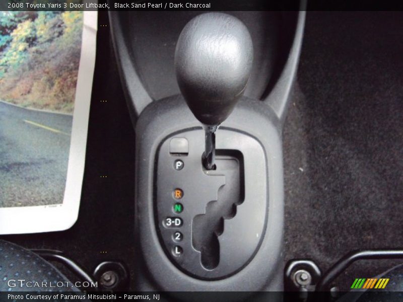 Black Sand Pearl / Dark Charcoal 2008 Toyota Yaris 3 Door Liftback