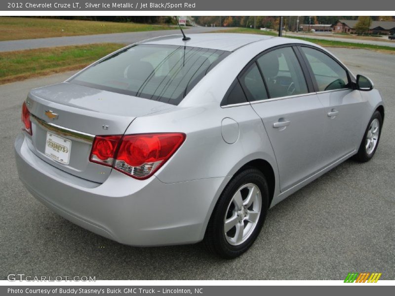 Silver Ice Metallic / Jet Black/Sport Red 2012 Chevrolet Cruze LT