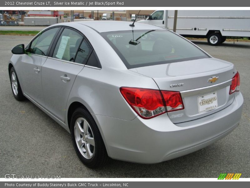 Silver Ice Metallic / Jet Black/Sport Red 2012 Chevrolet Cruze LT