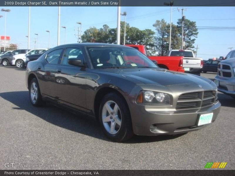 Dark Titanium Metallic / Dark Slate Gray 2009 Dodge Charger SE