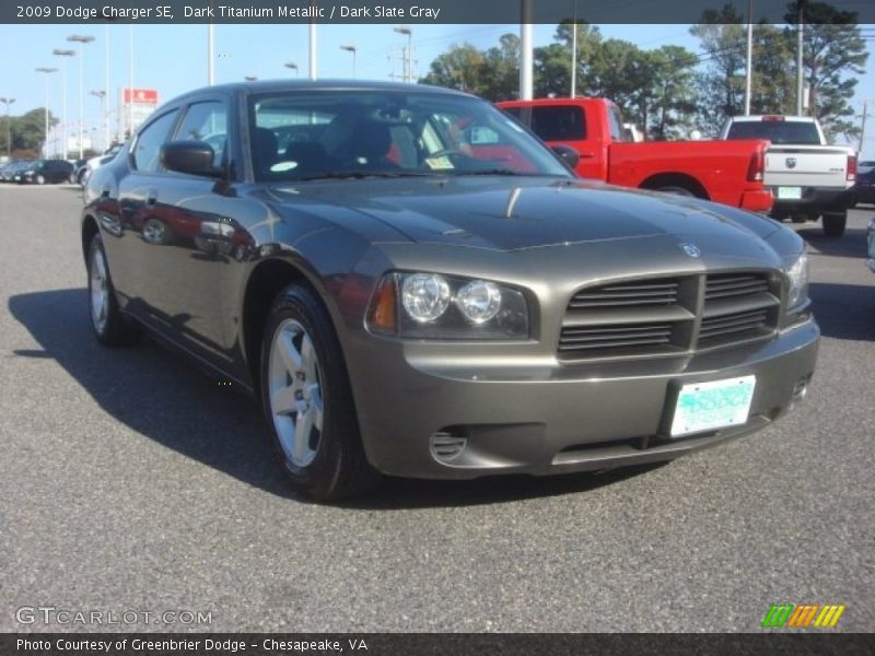 Dark Titanium Metallic / Dark Slate Gray 2009 Dodge Charger SE