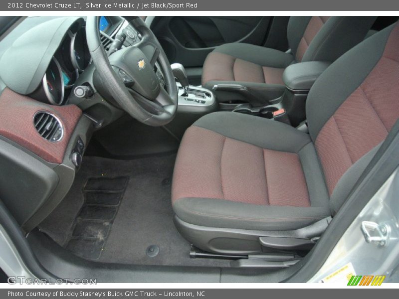 Silver Ice Metallic / Jet Black/Sport Red 2012 Chevrolet Cruze LT