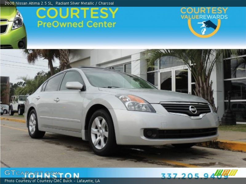 Radiant Silver Metallic / Charcoal 2008 Nissan Altima 2.5 SL