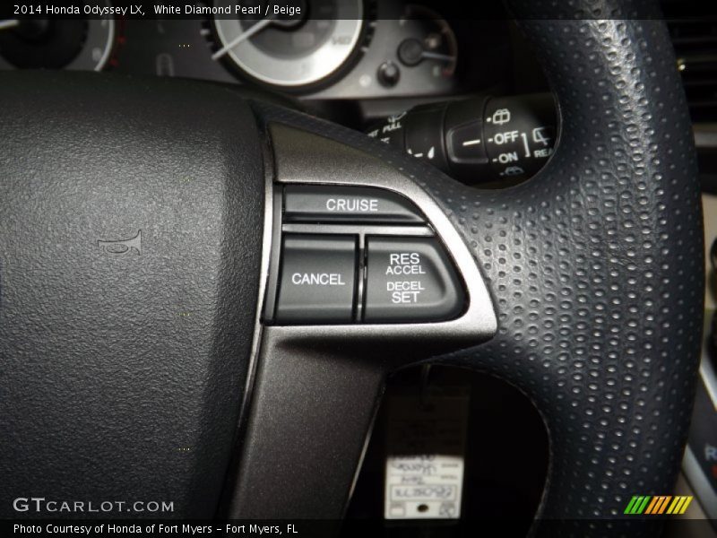 White Diamond Pearl / Beige 2014 Honda Odyssey LX