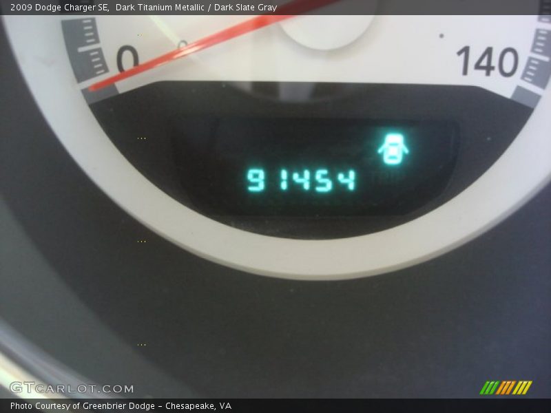 Dark Titanium Metallic / Dark Slate Gray 2009 Dodge Charger SE