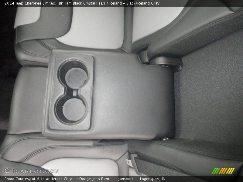 Brilliant Black Crystal Pearl / Iceland - Black/Iceland Gray 2014 Jeep Cherokee Limited
