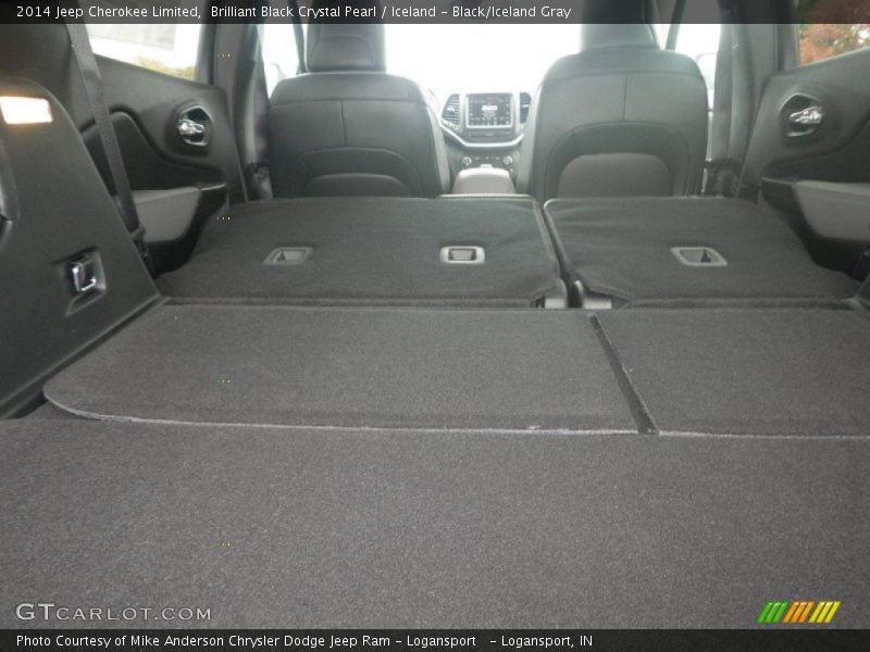 Brilliant Black Crystal Pearl / Iceland - Black/Iceland Gray 2014 Jeep Cherokee Limited