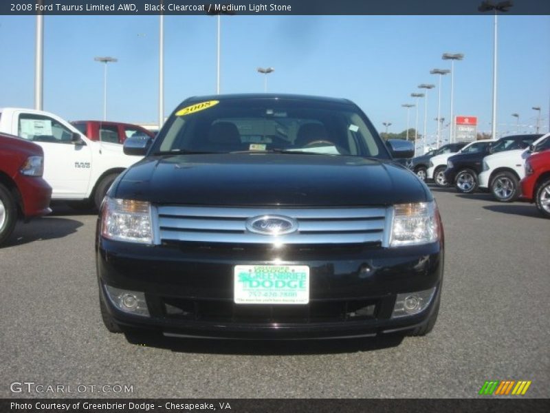 Black Clearcoat / Medium Light Stone 2008 Ford Taurus Limited AWD