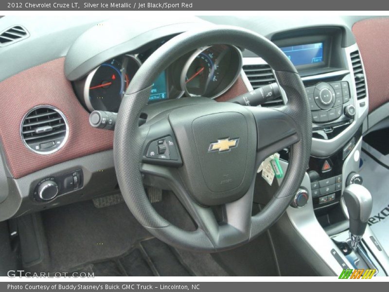 Silver Ice Metallic / Jet Black/Sport Red 2012 Chevrolet Cruze LT