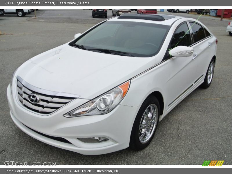 Pearl White / Camel 2011 Hyundai Sonata Limited