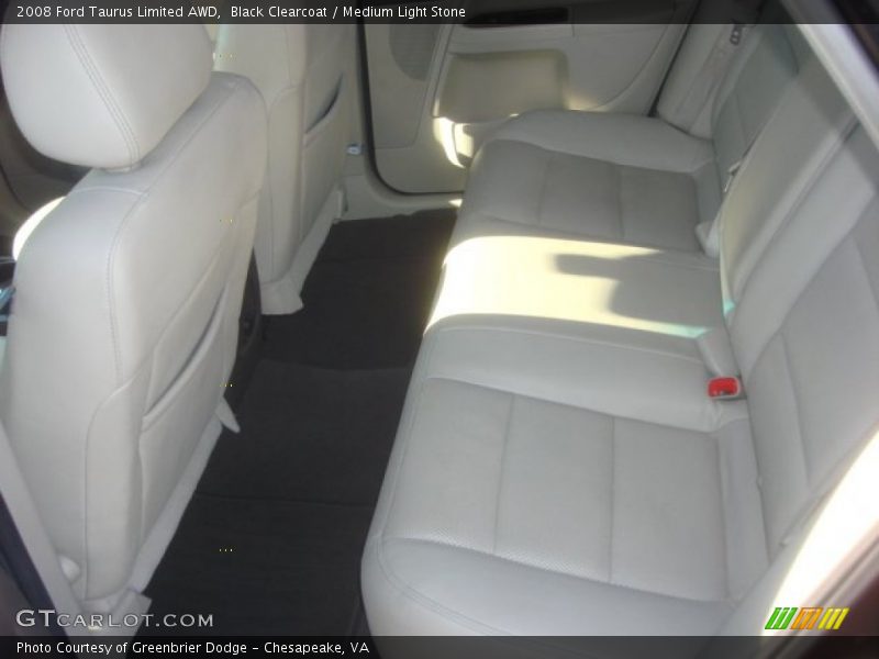 Black Clearcoat / Medium Light Stone 2008 Ford Taurus Limited AWD