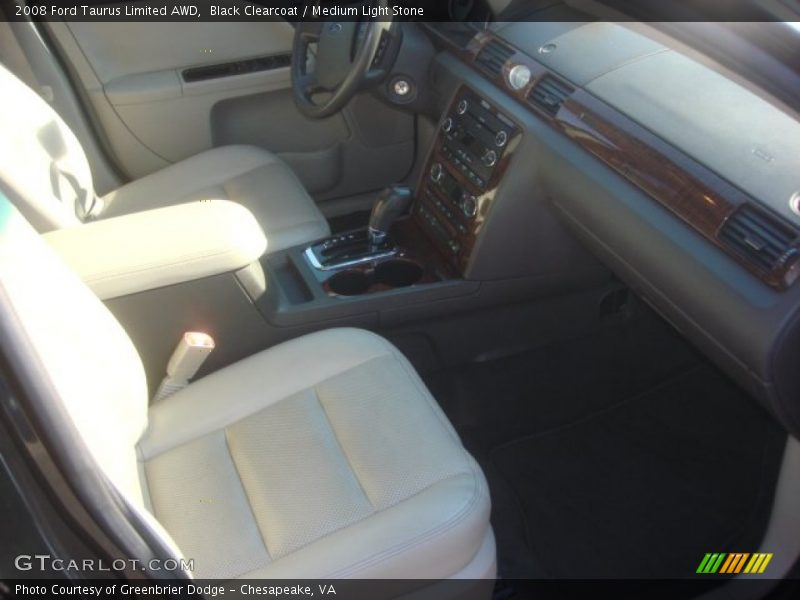 Black Clearcoat / Medium Light Stone 2008 Ford Taurus Limited AWD