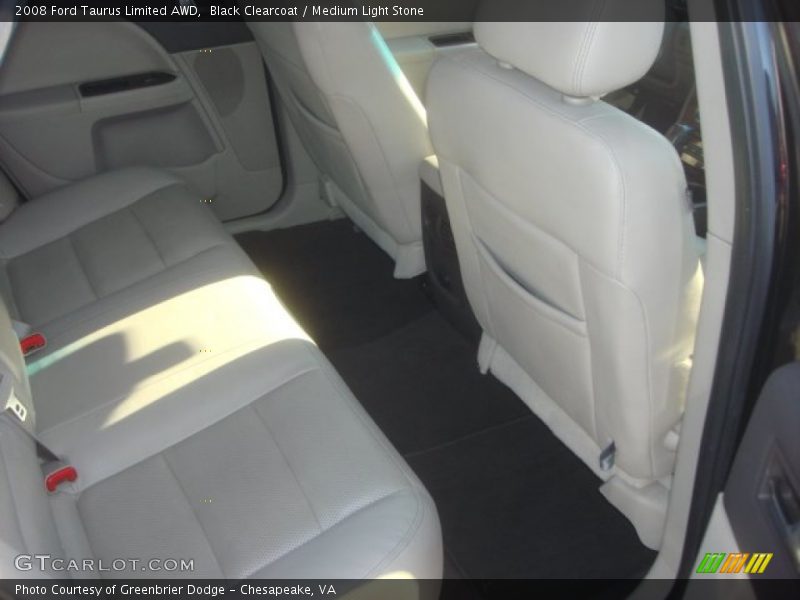 Black Clearcoat / Medium Light Stone 2008 Ford Taurus Limited AWD