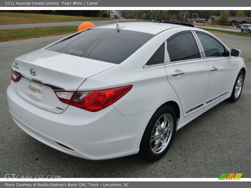 Pearl White / Camel 2011 Hyundai Sonata Limited