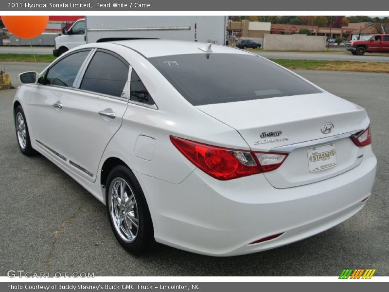 Pearl White / Camel 2011 Hyundai Sonata Limited