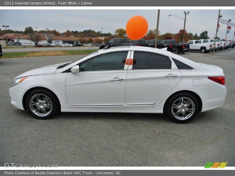 Pearl White / Camel 2011 Hyundai Sonata Limited