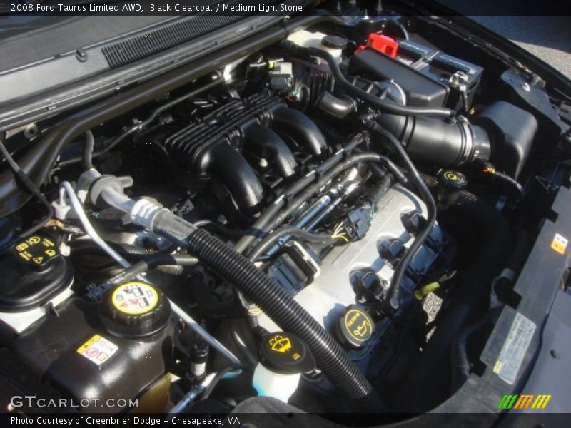 Black Clearcoat / Medium Light Stone 2008 Ford Taurus Limited AWD
