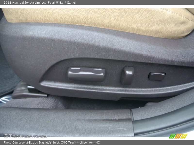 Pearl White / Camel 2011 Hyundai Sonata Limited