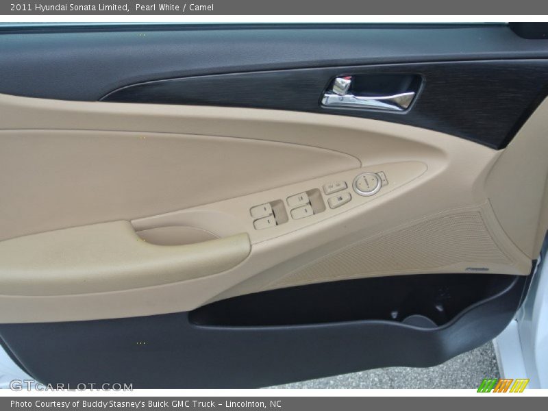 Pearl White / Camel 2011 Hyundai Sonata Limited