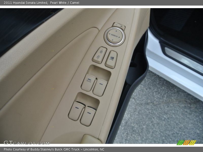 Pearl White / Camel 2011 Hyundai Sonata Limited